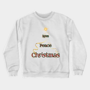 Love Peace Christmas Crewneck Sweatshirt